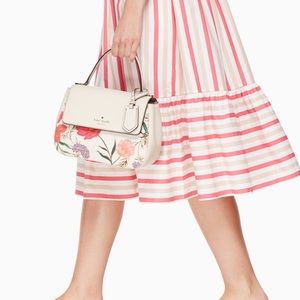 Kate Spade Thompson Street Fabric Justina Satchel-Floral Print
